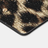 Beautiful Trendy Leopard Imitate Animal Print Schreibtischunterlage (Ecke)