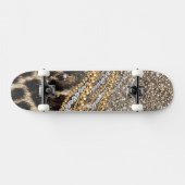 Beautiful Trendy Leopard Imitate Animal Print Skateboard (Horizontal)