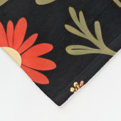 Beautiful Trendy Vintag Floral Collection Fleecedecke (Ecke)