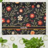 Beautiful Trendy Vintag Floral Collection Geschirrtuch (Gefaltet)