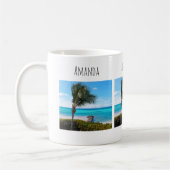 Beautiful Tropical Beach Breezy Palm Tree Kaffeetasse (Links)