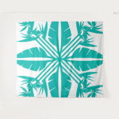 Beautiful Tropical Hawaiian quilt block tapestry Wandteppich (Vorderseite (Horizontal))