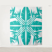 Beautiful Tropical Hawaiian quilt block tapestry Wandteppich (Vorderseite)