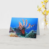 Beautiful Tropical Lionfish Karte (Gelbe Blume)
