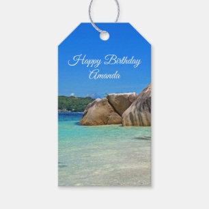 Beautiful Tropical Sea Rocky Coastline Geschenkanhänger