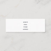 Beautiful Tropical Sea Rocky Coastline Mini Visitenkarte (Rückseite)