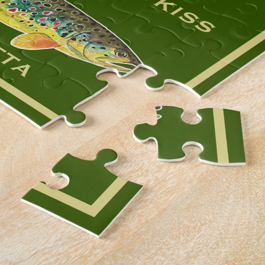 Beautiful Trout - Brook, Rainbow, Brown Puzzle (Seite)