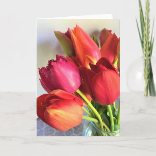 Beautiful Tulip Bouquet Karte