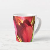 Beautiful Tulip Bouquet Milchtasse (Rechte Ecke)