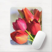 Beautiful Tulip Bouquet Mousepad (Mit Mouse)