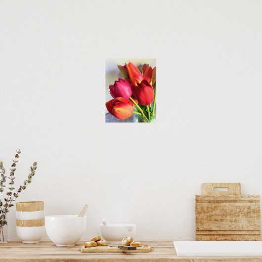 Beautiful Tulip Bouquet Poster (Küche)