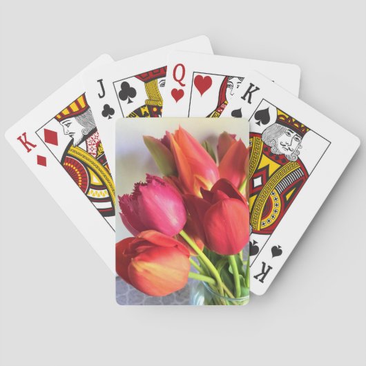 Beautiful Tulip Bouquet Spielkarten (Rückseite)