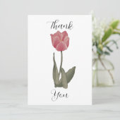 Beautiful Tulip Dankeskarte (Stehend Vorderseite)