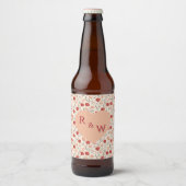 Beautiful tulip Fancy Wedding Beer Label Bierflaschenetikett (Vorderseite)