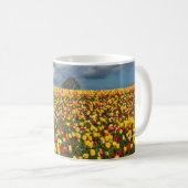 Beautiful Tulip Field Oregon Kaffeetasse (VorderseiteRechts)