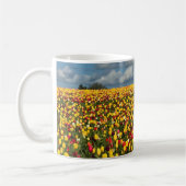 Beautiful Tulip Field Oregon Kaffeetasse (Links)