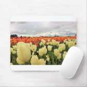 Beautiful Tulip Field Oregon Mousepad (Mit Mouse)