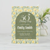 Beautiful Tulip Flower 10Th Birthday (Stehend Vorderseite)