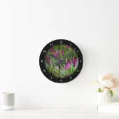 Beautiful Tulips Wall Clock Runde Wanduhr (Zuhause)