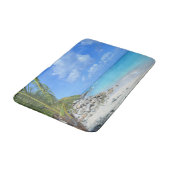 Beautiful Turquoise Tropical Beach Badematte (Schrägansicht)