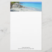 Beautiful Turquoise Tropical Beach Briefpapier (Vorderseite)