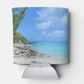 Beautiful Turquoise Tropical Beach Dosenkühler (Rückseite)