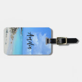 Beautiful Turquoise Tropical Beach Gepäckanhänger (Vorderseite horizontal)