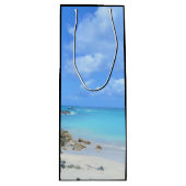 Beautiful Turquoise Tropical Beach Geschenktüte Für Weinflaschen (Vorderseite)