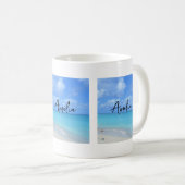 Beautiful Turquoise Tropical Beach Kaffeetasse (VorderseiteRechts)
