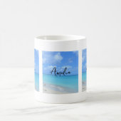 Beautiful Turquoise Tropical Beach Kaffeetasse (Mittel)