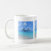 Beautiful Turquoise Tropical Beach Kaffeetasse (Links)