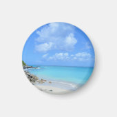 Beautiful Turquoise Tropical Beach Magnet (Vorne)