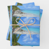 Beautiful Turquoise Tropical Beach Pattern Geschenkpapier Set (Beispiel)