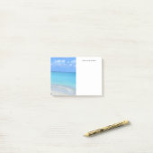 Beautiful Turquoise Tropical Beach Post-it Klebezettel (Auf Schreibtisch)