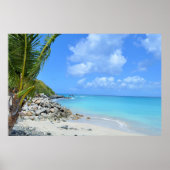 Beautiful Turquoise Tropical Beach Poster (Vorne)