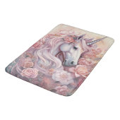 Beautiful Unicorn Badematte (Schrägansicht)