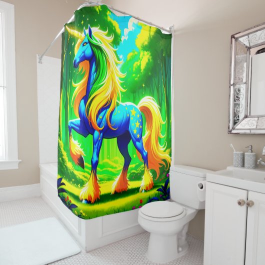 Beautiful Unicorn Duschvorhang (Beispiel)
