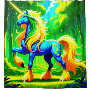 Beautiful Unicorn Duschvorhang