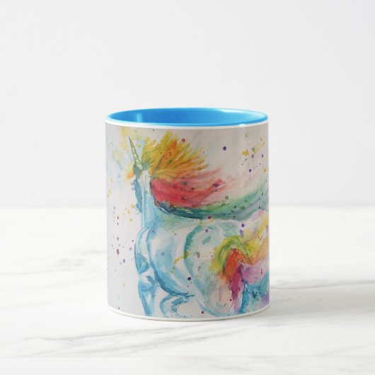 Beautiful Unicorn Kunst, Dichtung und Musik Tasse (Zentrum)