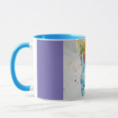 Beautiful Unicorn Kunst, Dichtung und Musik Tasse (Links)
