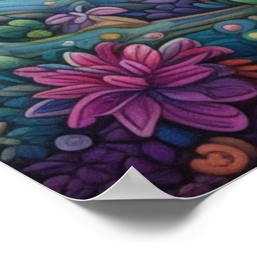 Beautiful Unicorn Poster (Ecke)