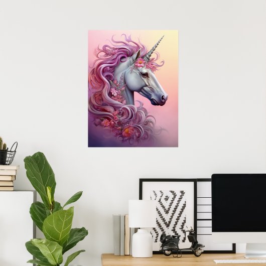 Beautiful Unicorn Poster (Heimbüro)