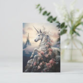 Beautiful Unicorn Postkarte (Stehend Vorderseite)