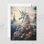 Beautiful Unicorn Postkarte (Vorne/Hinten)