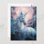Beautiful Unicorn Postkarte (Vorne/Hinten)