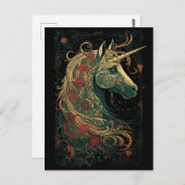 Beautiful Unicorn Postkarte (Vorne/Hinten)