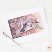 Beautiful Unicorn Rechteckiger Aufkleber (Umschlag)