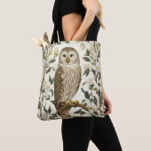 Beautiful Ural Owl And Magnolia Blossoms Tasche (Von Nahem)