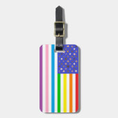 Beautiful USA Flag Gepäckanhänger (Vorderseite vertikal)