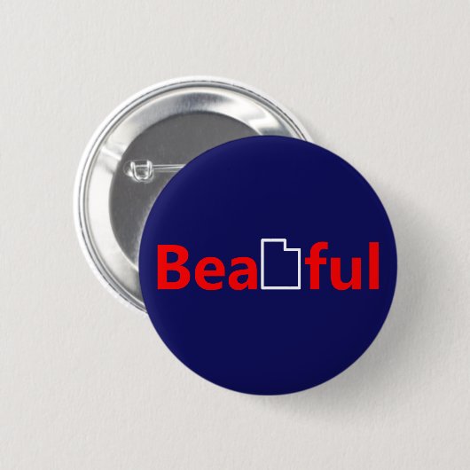 Beautiful Utah Button (Vorne & Hinten)